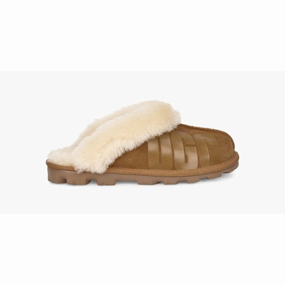 Chinelos UGG Coquette Rubber Mulher Marrom | PT-PVNZI
